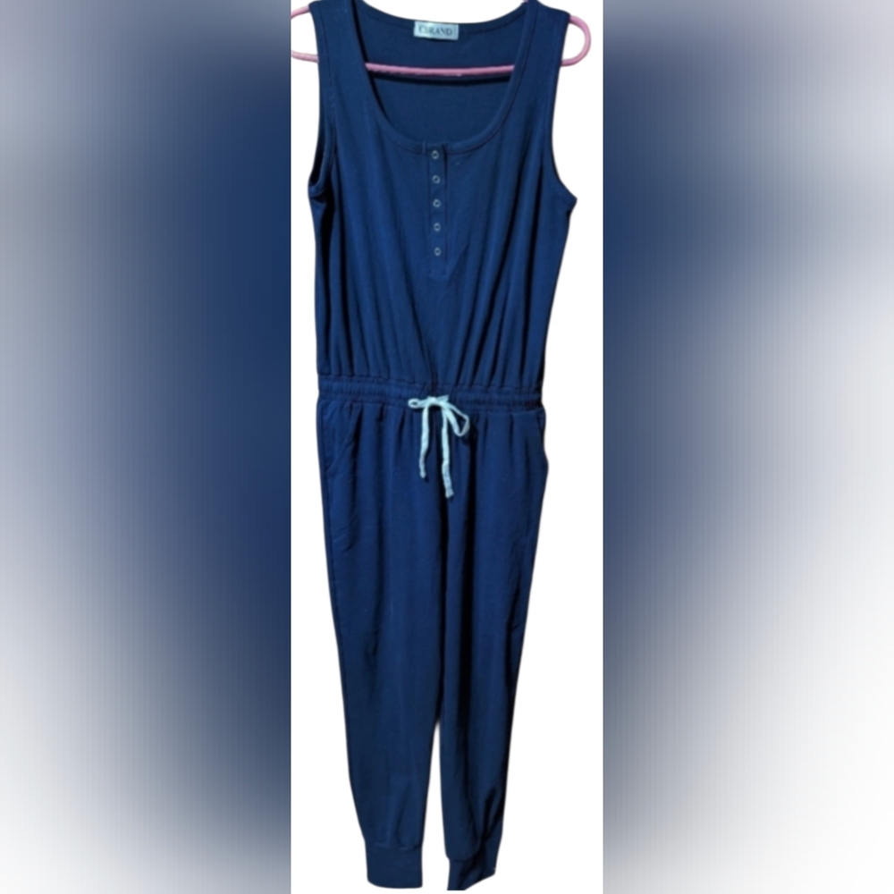 Jumpsuit. NWOT. C Brand.  Ladies. Navy blue. Fun!